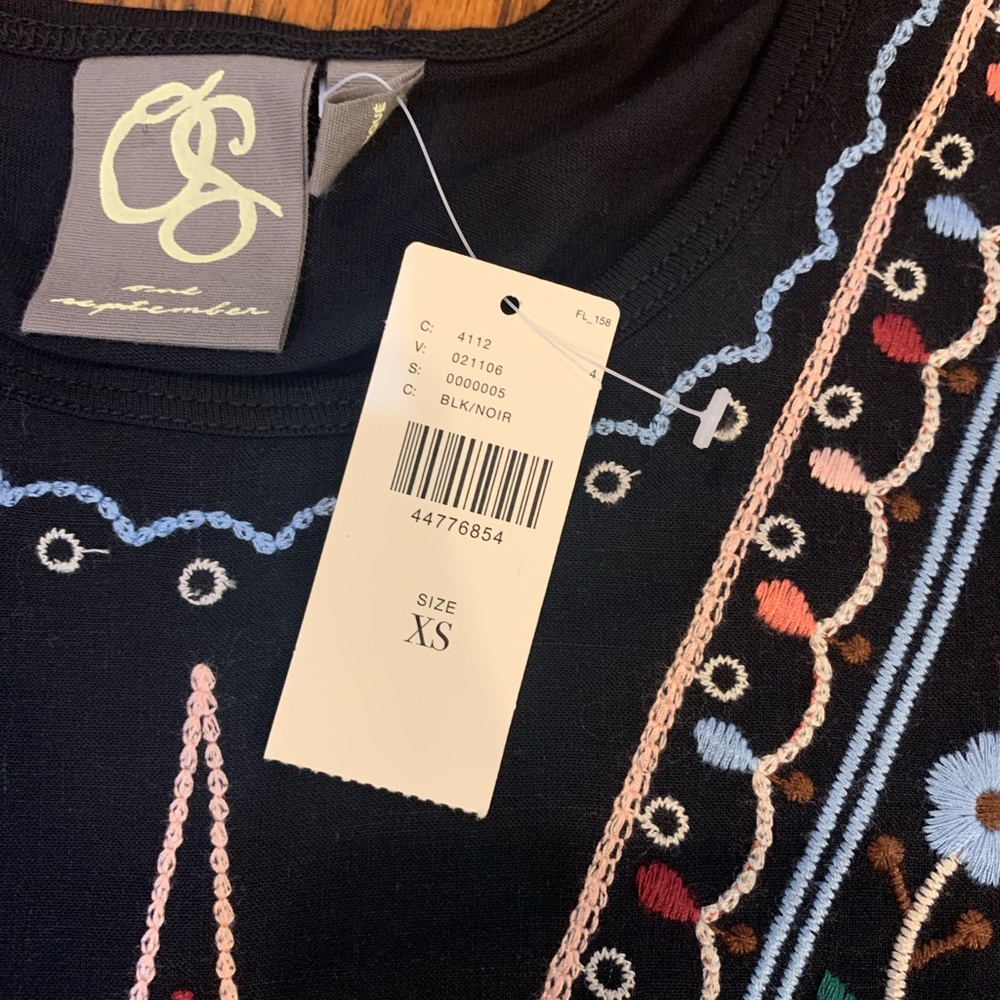 NWT! One September for Anthro Wesley Top, XS - Picture 5 of 5